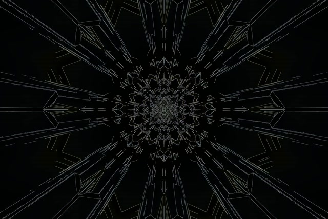 Tunnel Neon Mandala Scuro 3:2 Surface 60fps Salvaschermi VJ Loop