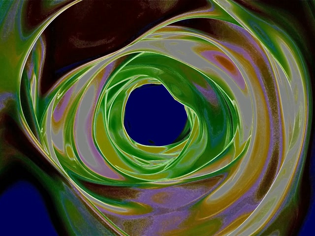 4:3 Salvaschermo Tunnel Neon Windows 10 - Vortice Verde Blu VJLoops 60fps