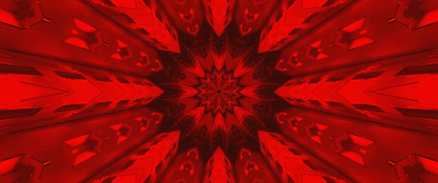 Tunnel Neon Rosso Caleidoscopio Screensaver 2.39:1 Cinemascope 60fps VJ Loop