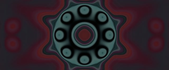 Pulsating Red Neon Tunnel Gear Loop 2.39:1 Cinemascope 60fps Screensaver VJ Animation