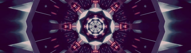 ネオントンネルパープル万華鏡スクリーンセーバー 32:9 スーパーウルトラワイド 60fps VJLoops