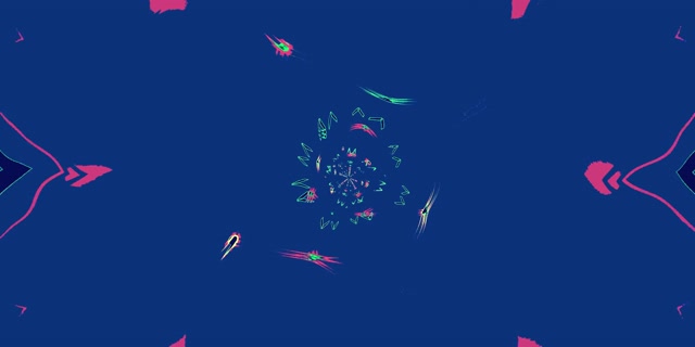 ネオントンネル ブルーピンク スパイラル スクリーンセーバー 2:1 ユニビジウム 60fps VJLoops