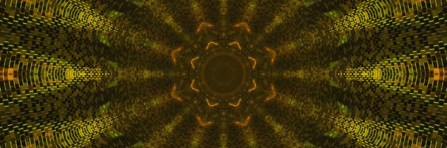 ネオントンネル金万華鏡 VJLoops 3:1 Triple Wide 60fps スクリーンセーバー