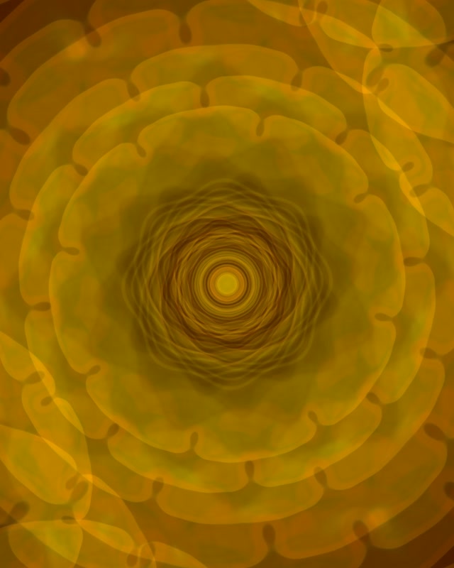 Pulsating Golden Spiral Neon Tunnel 4:5 Instagram 60fps VJ Loop Screensaver