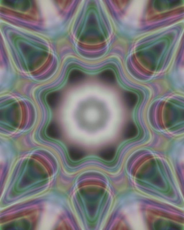 Kaleidoscope Neon Tunnel VJ Loop 4:5 Instagram 60fps Screensaver