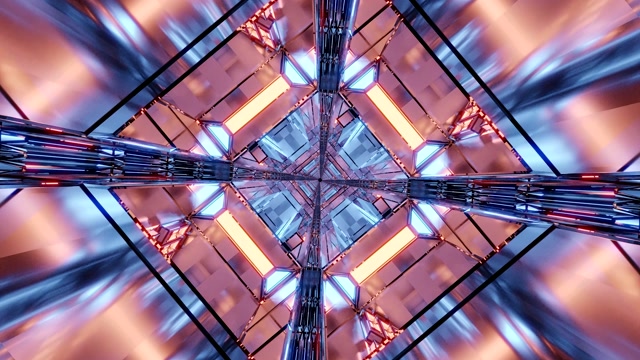 4K UHD 60fps Neon Tunnel Screensaver Windows 10 PC ლეპტოპი VJ Loop ვიზუალური ფონი