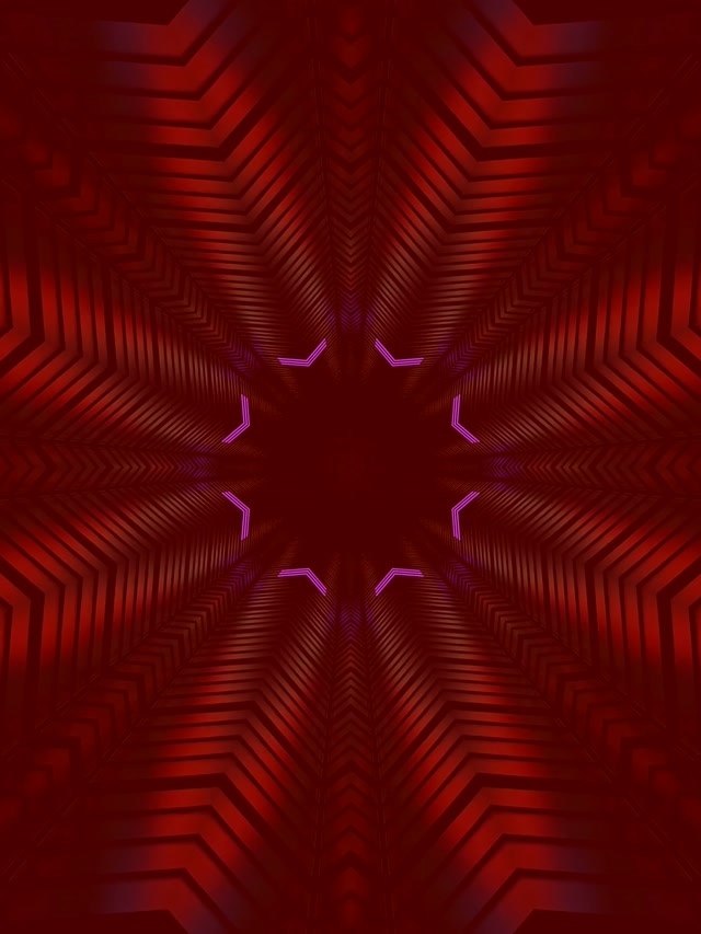 Neon Tunnel Chevron Vortex 3:4 iPad Portrait 60fps VJ Loop Screensaver