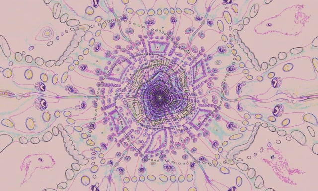 Neon Tunnel Mandala Vortex VJ Loop 5:3 Wide 60fps ეკრანის დამცველი