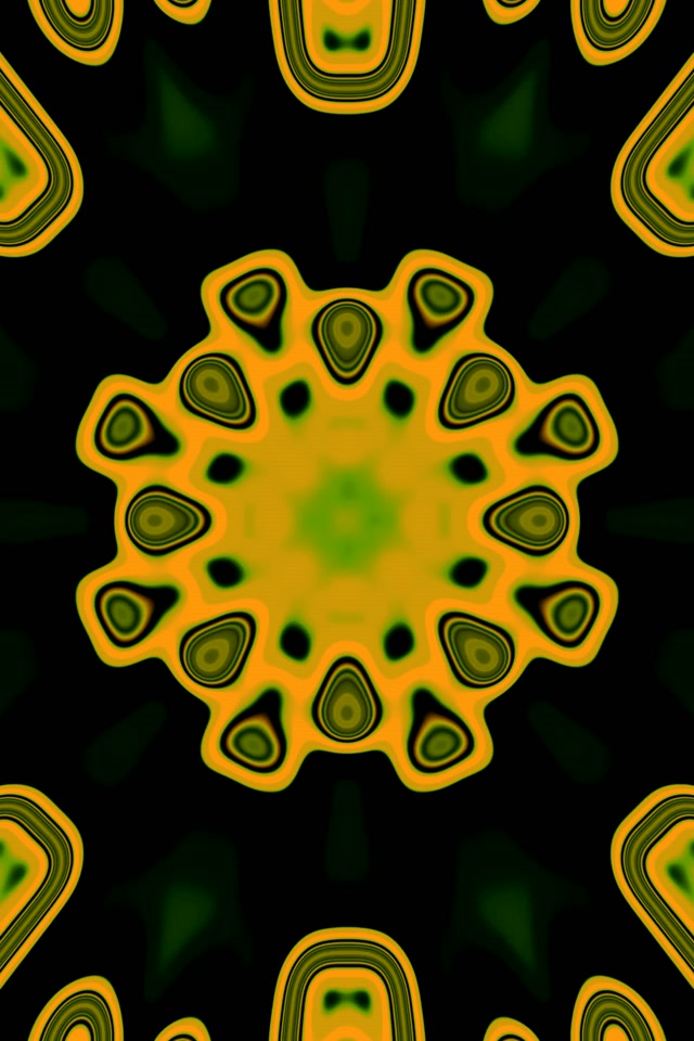 Neon Tunnel Sunflower Burst VJ Loop 2:3 ფოტო PortraitMode 60fps ეკრანის დამცველი