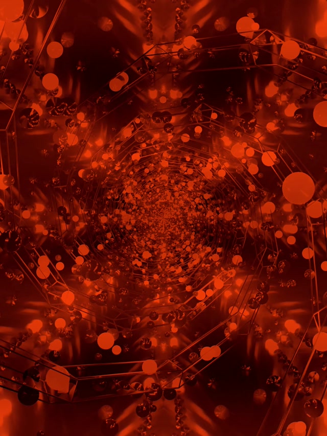 წითალი ნეონი ტუნელი Screensaver 3:4 iPad Portrait 60fps Vj Loop