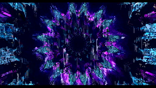 მუქი კოსმოსური იისფერი Arrow ნიმუში VJ Loop Motion Background