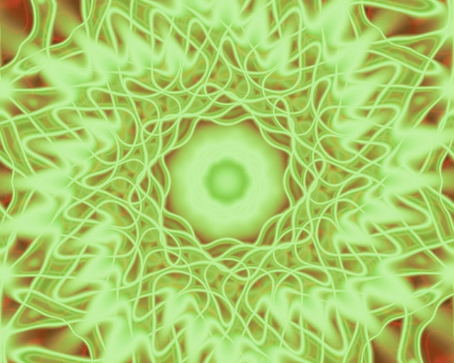 Pulsating Green Neon Tunnel 5:4 Industrial VJ Loop 60fps Screensaver