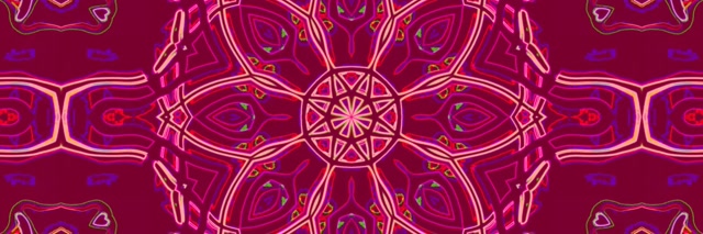 네온 터널 만화경 만다라 VJ Loop 3:1 트리플 와이드 60fps 화면보호기