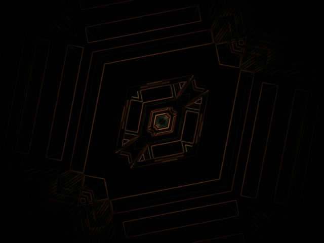 네온 터널 회전하는 다이아몬드 소용돌이 VJ Loop 4:3 클래식 60fps 화면보호기