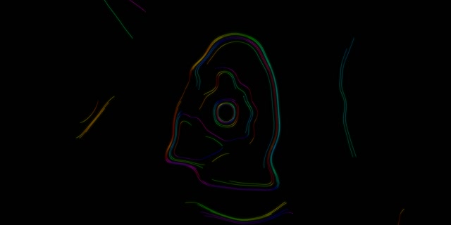 Colorful Neon Tunnel Vortex Loop 2:1 Univisium 60fps Screensaver VJ