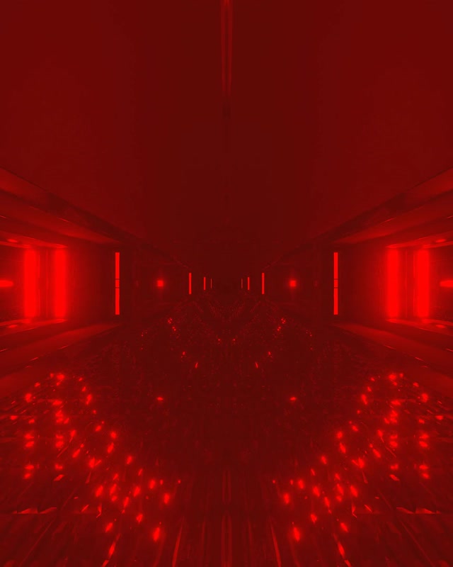 레드 네온 터널 VJ Loop 4:5 Instagram 60fps 화면보호기 글로잉 버스트