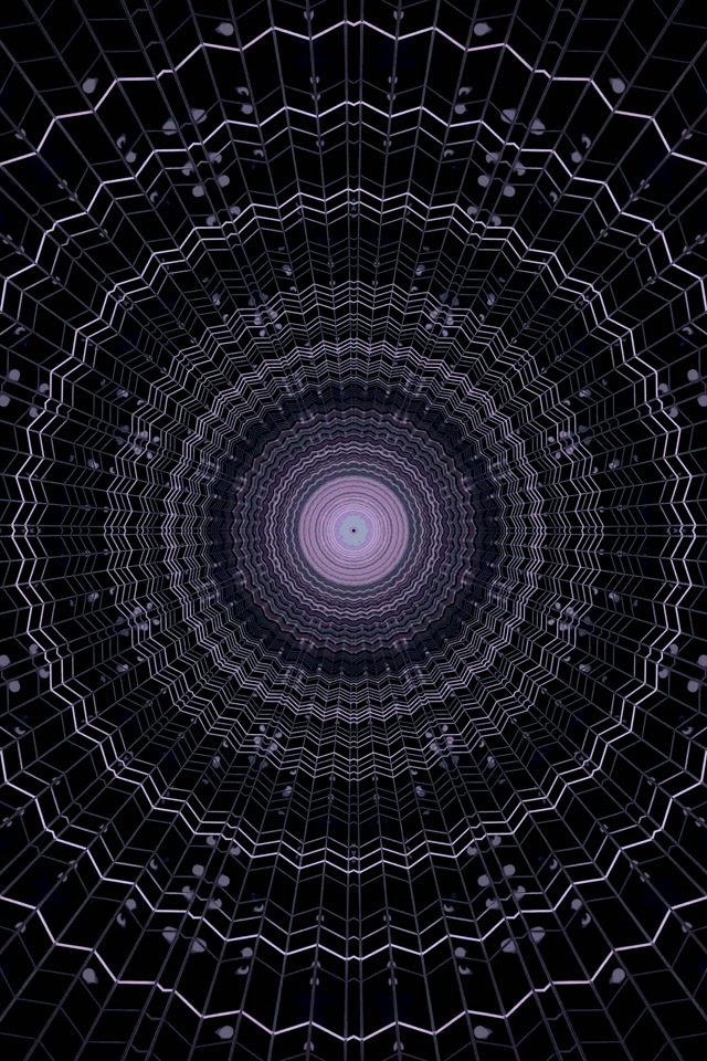 보라 거미줄 네온 터널 VJ Loop 2:3 Photo Portrait 60fps 화면보호기