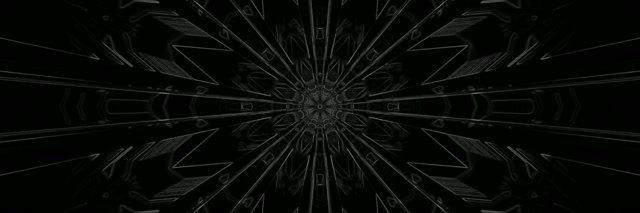 Neon Tunnel Dark Radial Burst VJ Loop 3:1 Triple Wide 60fps Screensaver