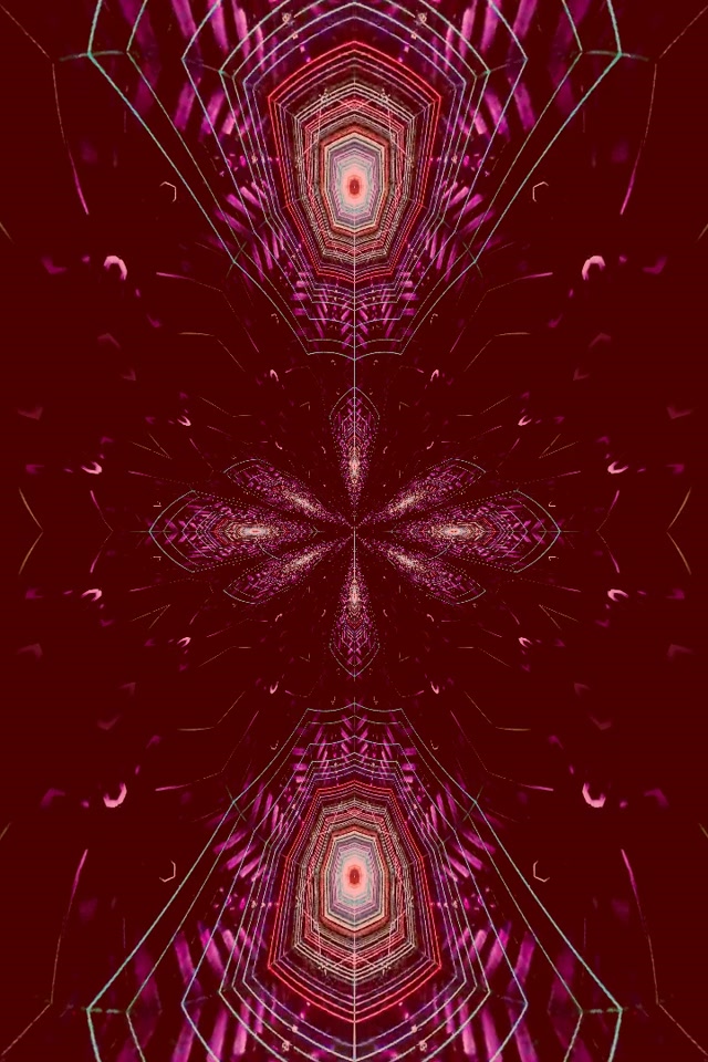 Pulsating Mandala Neon Tunnel | 2:3 Portrait | 60fps VJ Loop Screensaver