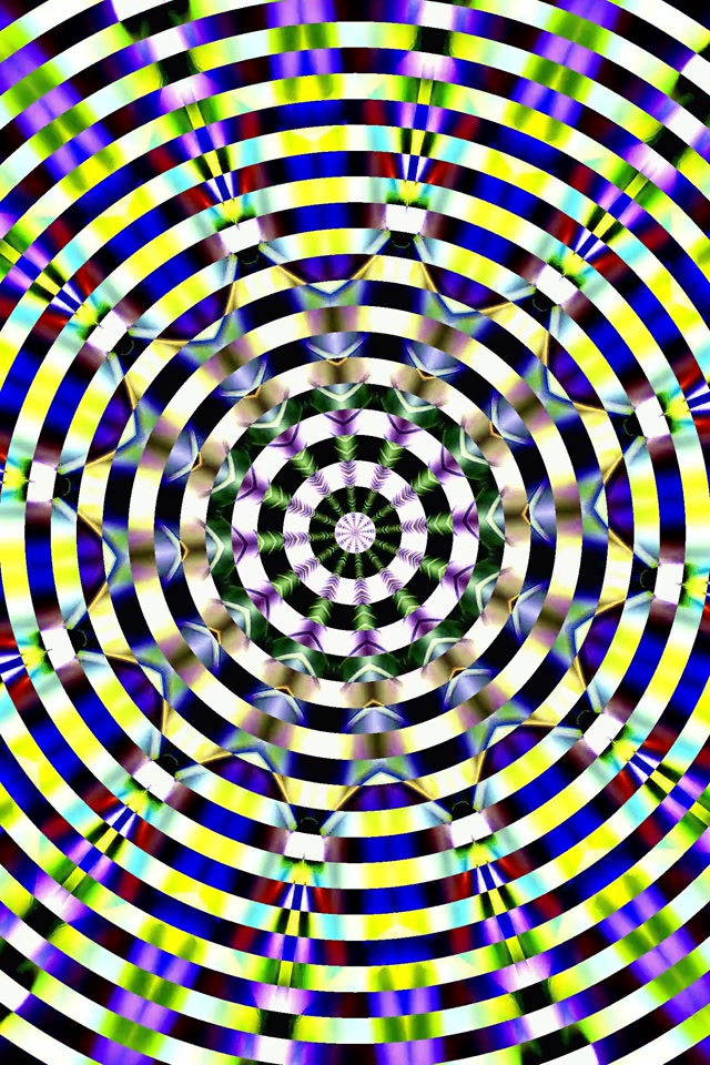 Kaleidoscope Neon Tunnel VJ Loop 9:16 60fps Screensaver Fractal Mandala