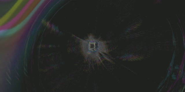 Neon Tunnel Spiraling Vortex | 2:1 Univisium | 60fps VJ Loop Screensaver