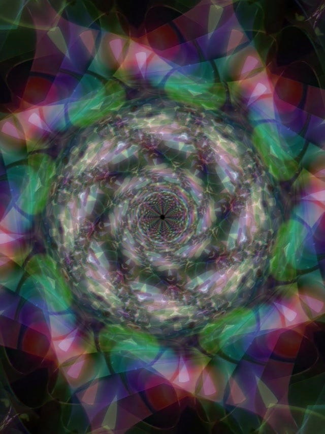 Spiraling Neon Tunnel Vortex Loop | 3:4 iPad Portrait 60fps Screensaver