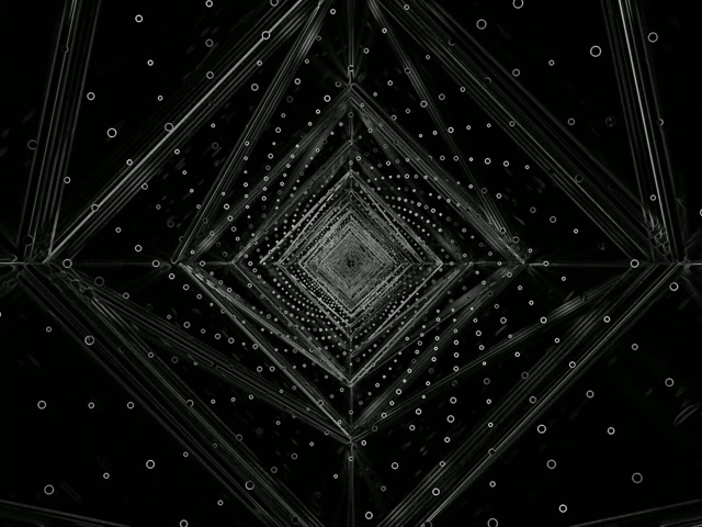 어두운 스틸 네온 터널 화면보호기 4:3 클래식 60fps VJLoops PC