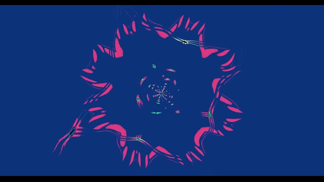 Abstraktus Kosminis Tunelis Rožinis Magenta Mėlynas VJ Loop Judesio Fonas