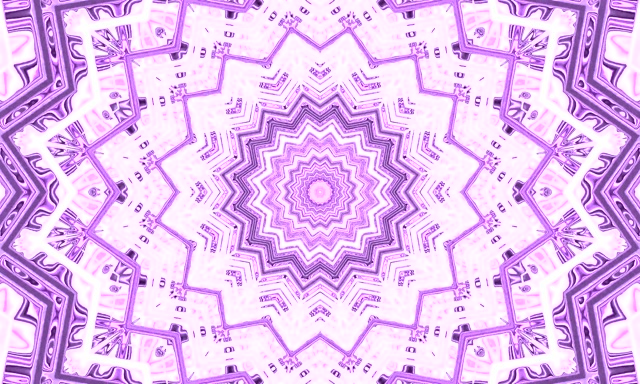 Rožinio Violetinio Neon Tunelio Mandalos Ekrano Užsklanda 5:3 platus 60fps VJ Loop