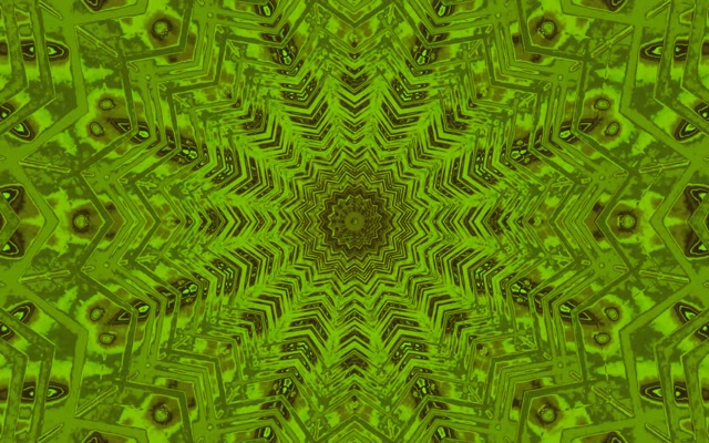 Žalias Neon Tunelis Mandala Ekrano užsklanda 60fps 16:10 MacBook VJ Loop