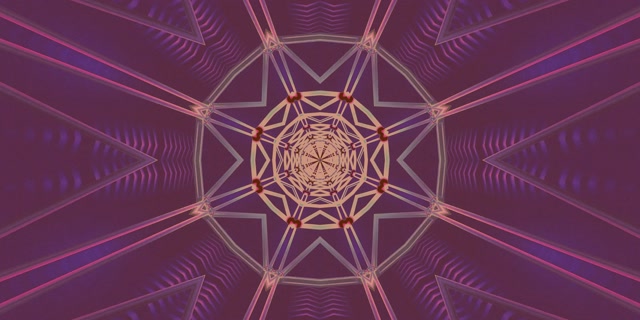 Neono Tunelio Kaleidoskopo Žvaigždės Sprogimas VJLoops 2:1 Univisium 60fps Ekrano Užsklanda