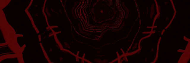 Raudonas Neon Tunelis Simetrinis Grandinės 3:1 Triple Wide 60fps Ekrano užsklanda VJ Loop