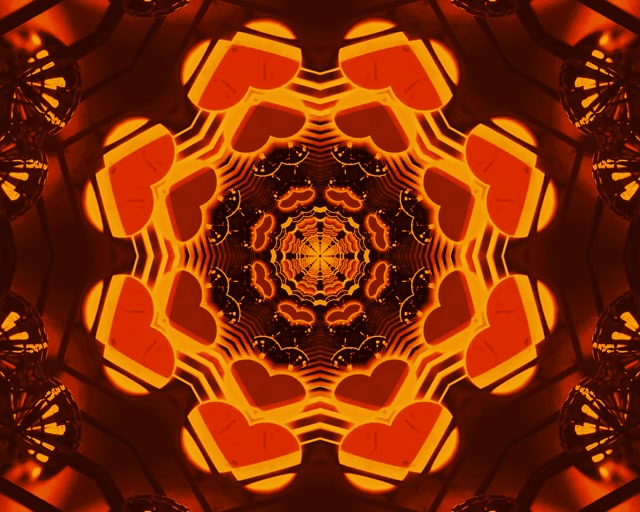 Neon Tunelis Fraktalinis Kaleidoskopas 5:4 Industrial 60fps Ekrano užsklanda Vj Loop