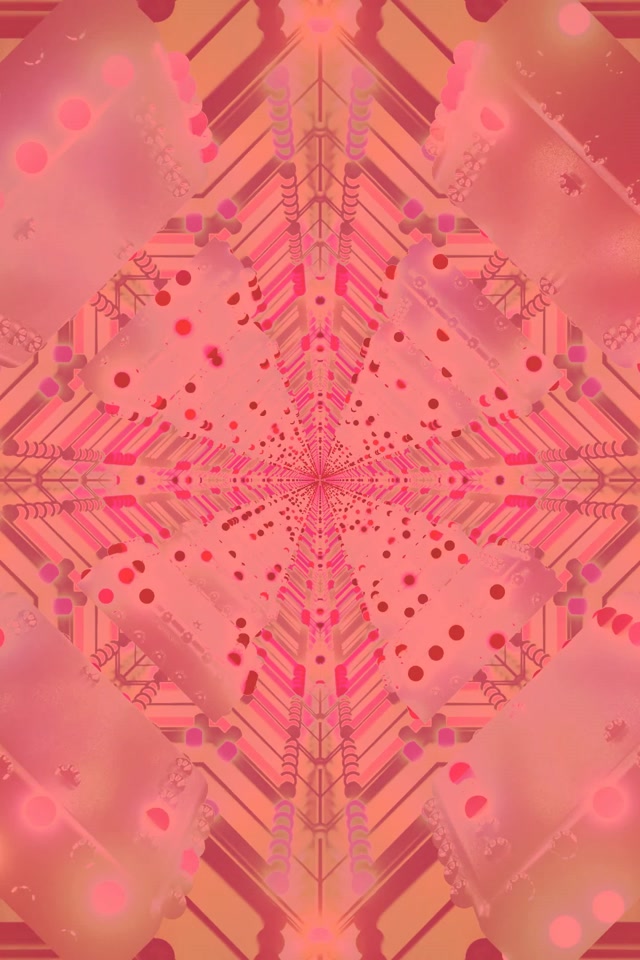 Neoninė tunelio rožinė kaleidoskopas sprogimas VJ Loop 2:3 foto vertikalai 60fps ekrano užsauga