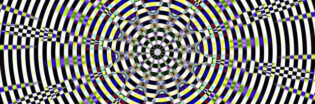 Neon Tunnel Kaleidoscope Vortex 3:1 Triple Wide 60fps Screensaver Loop