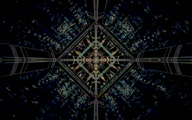 Neono Tunelis Ekrano Užsklanda 60fps 16:10 MacBook VJ Loop Mėlynas Geometrinis