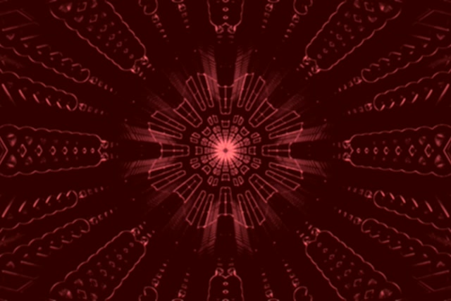 Neon Tunelis Raudonas Kaleidoskopas Sprogimas VJLoops 3:2 Paviršius 60fps Ekrano Užsklanda