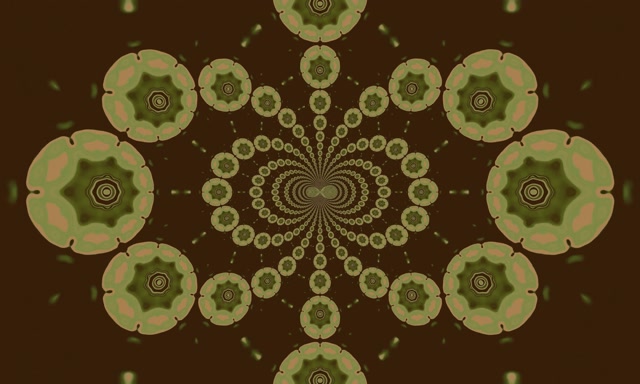 Neoninio Tunelio Žemiškasis Mandala Kaleidoskopas Vj Loop 5:3 Wide 60fps Ekrano Užsklanda
