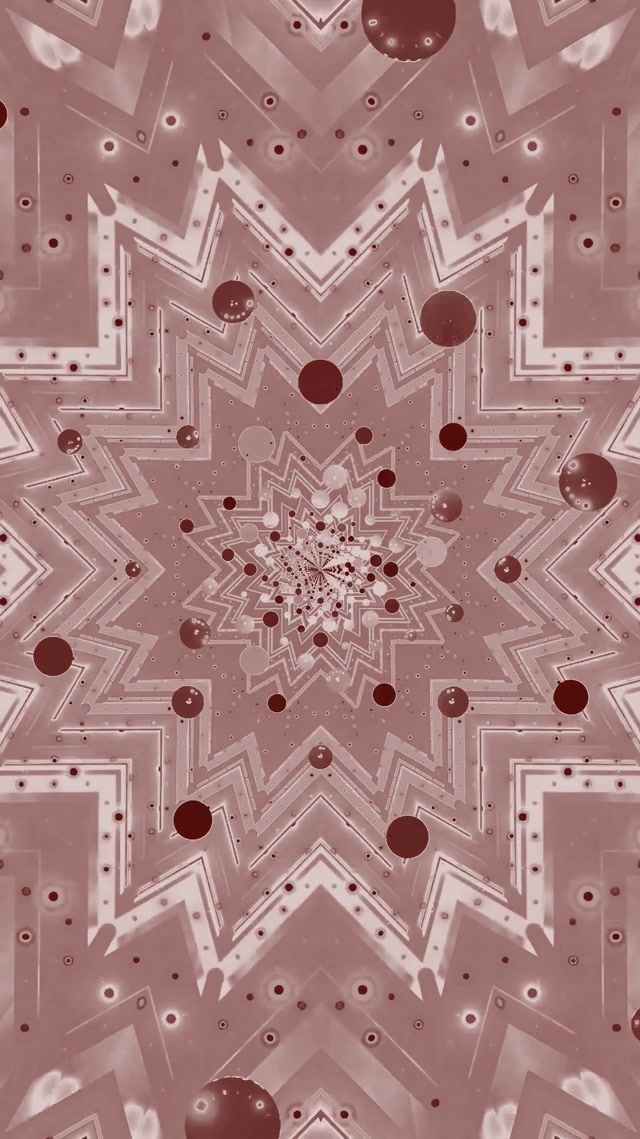 9:16 Reels Crimson Fractal Star Vortex Neon Tunnel 60fps Ekrano užraktis Gyvasis žadintuvas