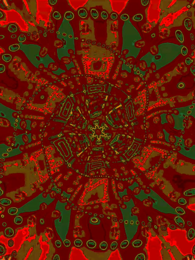 Neon Tunelis Raudonas Šešiakampis Sūkurys Vj Loop 3:4 iPad Portretas 60fps Ekrano Užsklanda