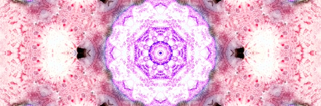 Rožinis Neon Tunelis Mandala Ekrano užsklanda 3:1 Triple Wide 60fps VJ Loop