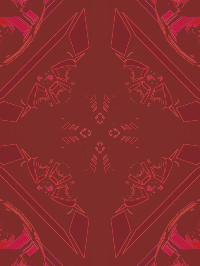 Raudonas Deimantas Kaleidoskopas Neono Tunelis Vj Loop 3:4 iPad Portretas 60fps Ekrano Užsklanda