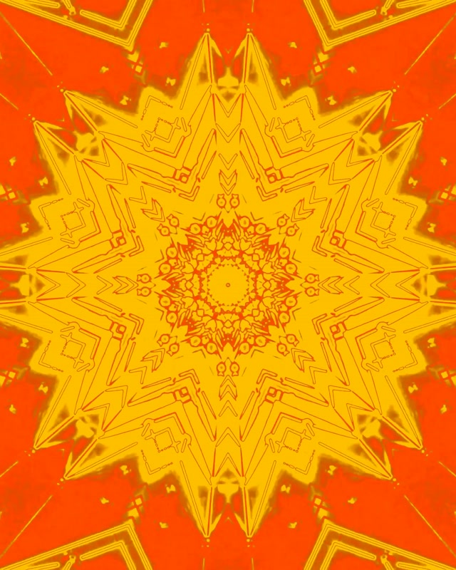 Neoninių Šviestuvų Tunelis Kaleidoskopo Žvaigždės Sprogimas 4:5 Instagram 60fps Ekrano Užsklanda VJ Ciklas