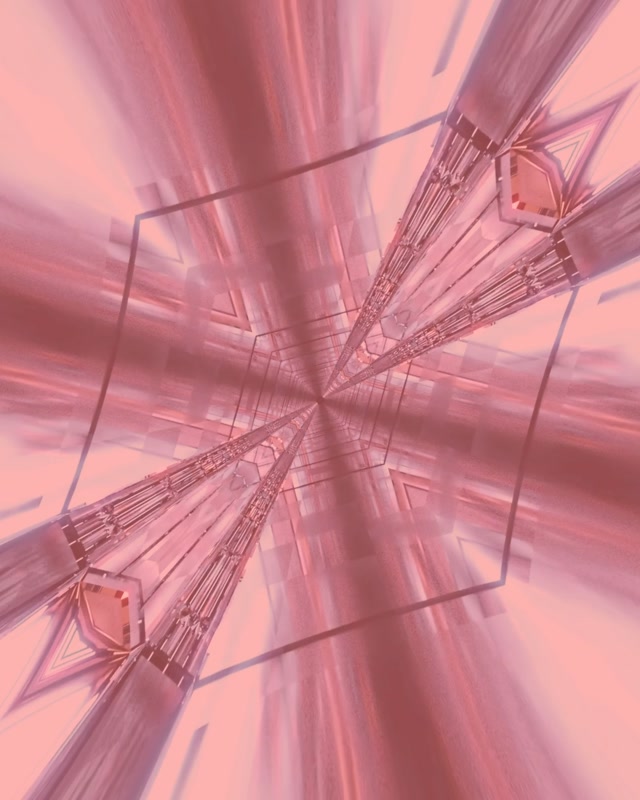 VJ loop neono tunelio rožinis kaleidoskopo sprogimas 4:5 Instagram 60fps ekrano užsklanda