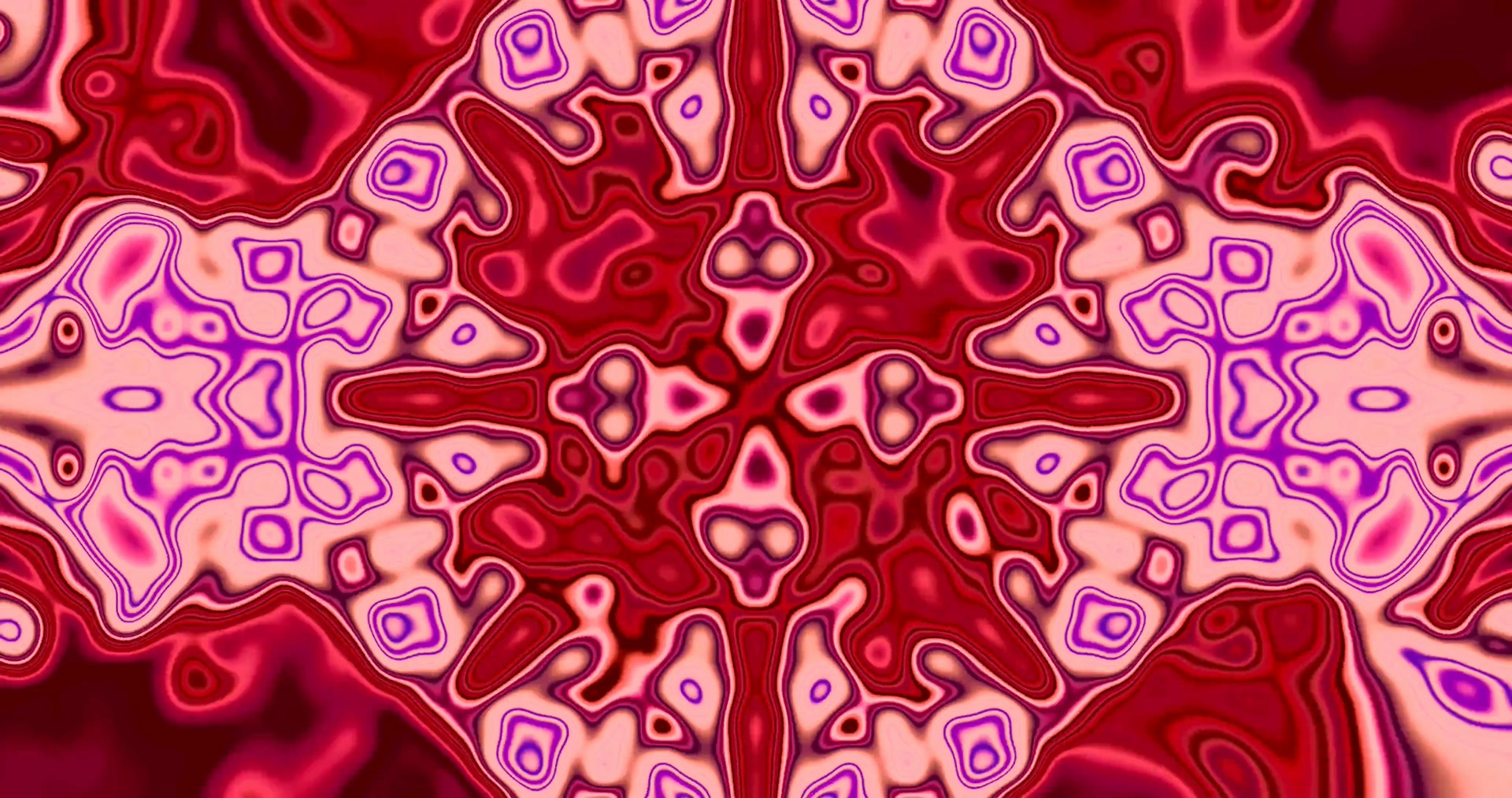 Sarkana Neona Tuneļa Kaleidoskops 4k uhd 60fps Ekrānsaudzētājs VJ Loop