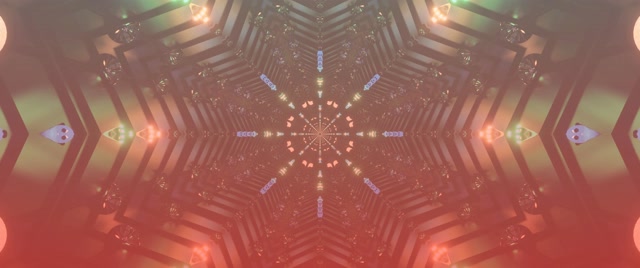 Neona Tuneļa Rozā Kaleidoskops VJ Loop 2.39:1 Cinemascope 60fps Ekrānsaudzētājs