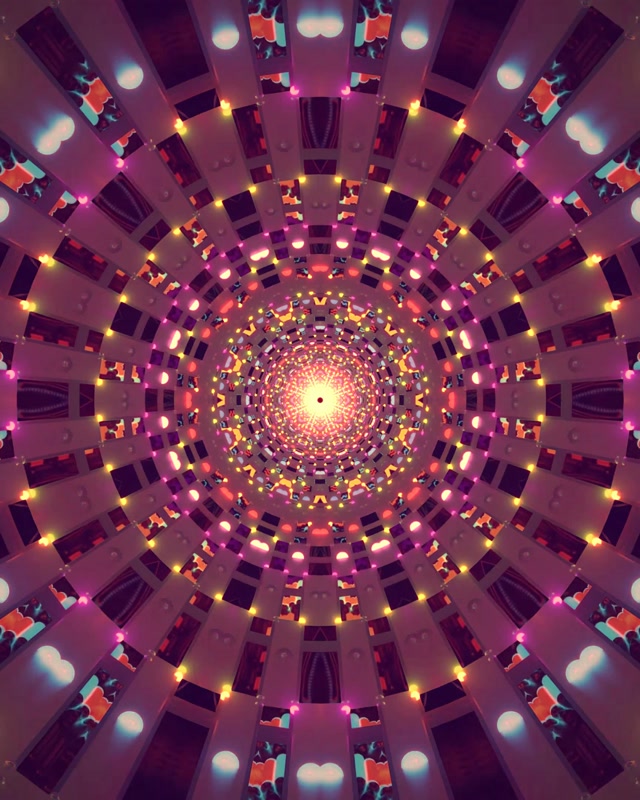Neona Tunelis Kaleidoskopa Vortekss Vj Loop 4:5 Instagram 60fps Ekrānsaudzētājs