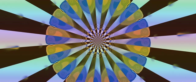 Neona Tunelis Kaleidoskops Zieda Uzliesmojums VJLoops 2.39:1 Cinemascope 60fps Ekrānsaudzētājs