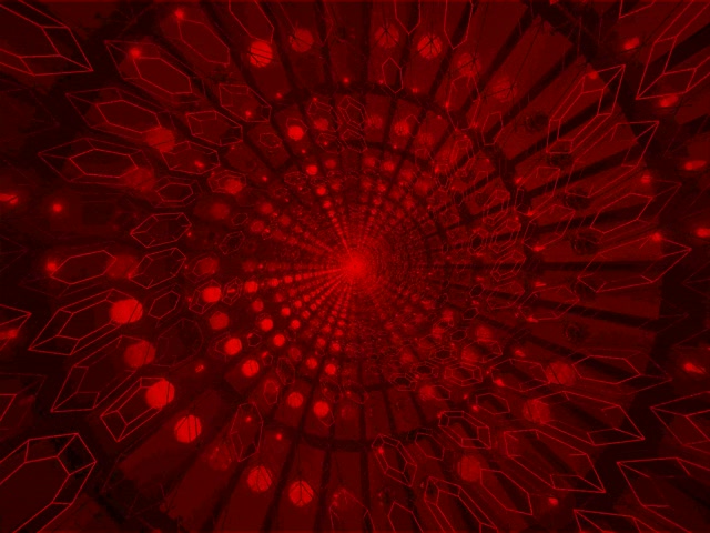 Sarkanais Kristāls Neona Tunelis VJ Loop 4:3 Klasiskais 60fps Ekrānsaudzētājs