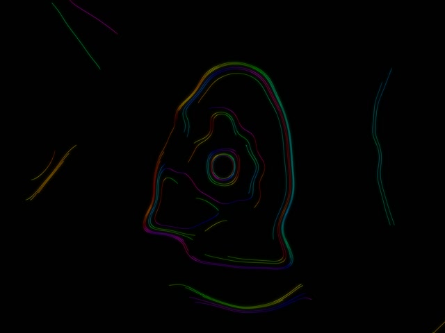 Neon Tunnel Concentric Circles VJ Loop 4:3 Classic 60fps Screensaver